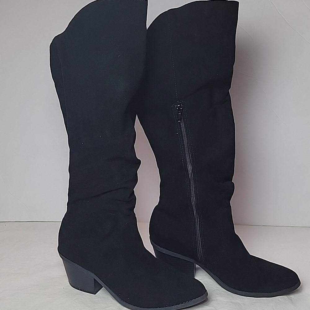 Jellypop Cadice Elegant Black Knee-High  Women's Boots 8.5M